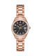 Jcou Queen's Petit Watch with Pink Gold Metal Bracelet