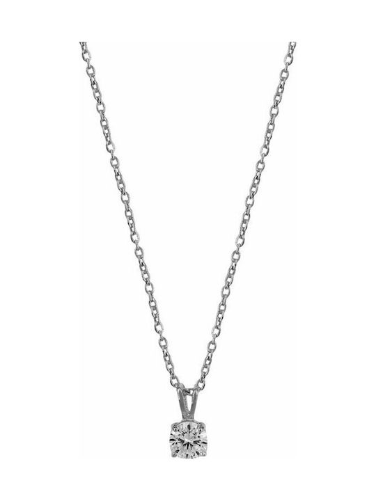 Vogue Necklace from Silver with Zircon