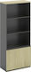 Dulap De Depozitare Pentru Birou Project Din Lemn Sonoma Gri 80x40x200cm EO908