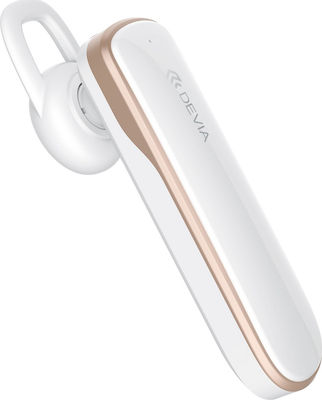 Devia Smart 4.2 Earbud Bluetooth Handsfree Ακουστικό Λευκό