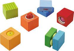 Haba Activity Cube Discovery Blocks With Sound made of Wood with Sounds for 12++ Months