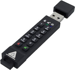 Apricorn Aegis Secure Key 64GB USB 3.1 Черен