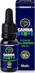 Cannaboss CannaDrops Premium Full Spectrum CBD Oil 15% 1500mg 10ml