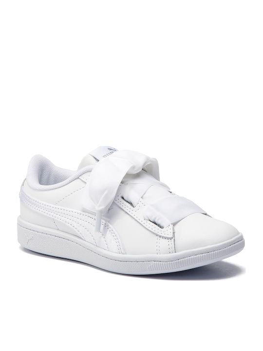 Puma Kids Sneakers Vikky Ribbon Trainers White