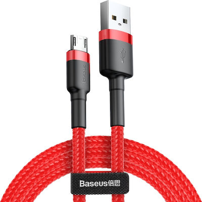 Baseus Cafule Braided USB 2.0 to micro USB Cable Κόκκινο 1m (CAMKLF-E09 )