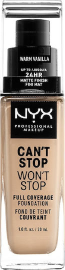 NYX Professional Makeup Can't Stop Won't Stop Liquid Make Up 6.3 Warm Vanilla 30ml