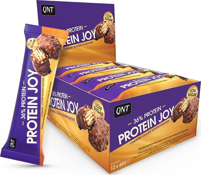 QNT Protein Joy Bar 36 12 x 60gr Caramel Cookie Dough Skroutz.gr