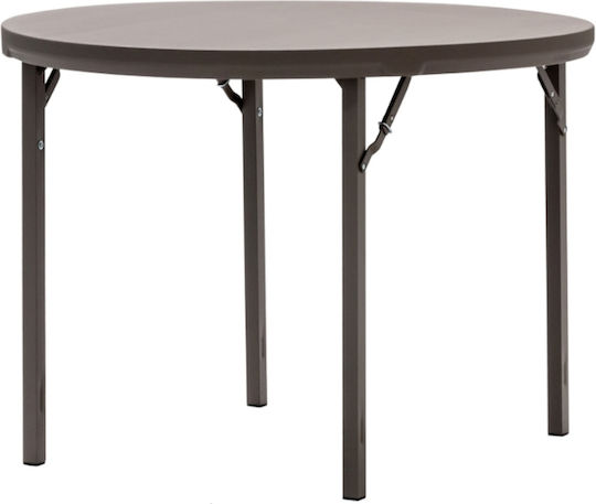 Garten- und Terrassentisch Verpflegung Planet-4 Zusammenklappbar 122x122x76 Braune