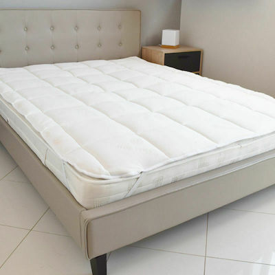 Fylliana Semi Double Hollowfiber Mattress Topper with Aloe Vera 120x200x4cm