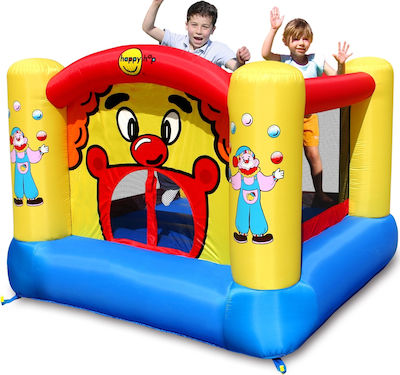 Happy Hop Inflatable Bouncer Castle with Trampoline Clown 225x225x175cm for 3+ years