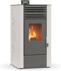 Thermogatz 10 GSP Σόμπα Pellet Αερόθερμη 10.3kW Μπεζ