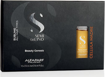 Alfaparf Milano Professional Semi Di Lino Sublime Beauty Genesis Hair Nourishing Ampoules for Women 12x13ml