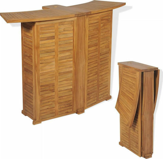 Bar Zusammenklappbar 155x53x105cm Braun Bar Zusammenklappbar 155x53x105cm Braun