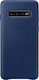 Samsung Leather Back Cover Navy Μπλε (Galaxy S10)