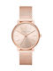 Michael Kors Pyper Γυναικείο Ρολόι 38mm Μπαταρίας με Ροζ Χρυσό Μεταλλικό Μπρασελέ