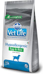 Farmina Vet Life Hypoallergenic 2kg Ξηρά Τροφή Σκύλων με Ρύζι