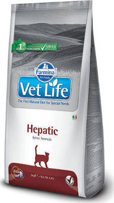 Farmina Vet Life Hepatic Ξηρά Τροφή για Ενήλικες Γάτες με Καλαμπόκι / Κοτόπουλο / Ψάρια 0.4kg