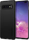Spigen Thin Fit Umschlag Rückseite Kunststoff Schwarz (Galaxy S10+)