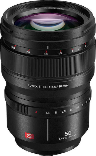 Panasonic Cadru complet Obiectiv Foto Lumix S PRO 50mm f/1.4 Fix pentru Montura Leica L Black