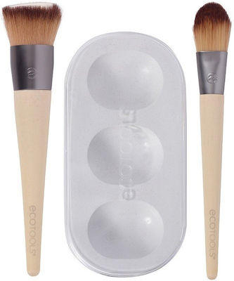 EcoTools Synthetic Make Up Brush Set Custom Match Duo 2pcs