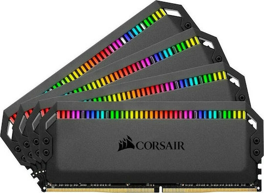 Corsair Dominator Platinum RGB 32GB DDR4 RAM with 4 Modules (4x8GB) and 3200 Speed for Desktop
