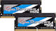 G.Skill Ripjaws 16GB DDR4 RAM με 2 Modules (2x8GB) και Ταχύτητα 2666 για Laptop