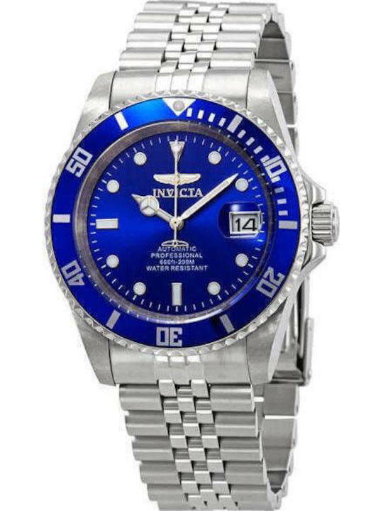 Invicta Pro Diver Men's Watch 42mm Automatic with Silver Metal