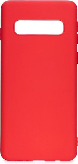 Hurtel Back Cover Σιλικόνης Κόκκινο (Galaxy S10+)