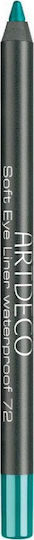 ArtDeco Soft Eye Liner Waterproof Μαλακό Μολύβι Ματιών 72 Green Turquoise
