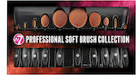 W7 Cosmetics Professional Synthetic Make Up Brush Set 10pcs