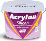 Vitex Acrylan Silicon Πλαστικό Χρώμα για Εξωτερική Χρήση 3lt