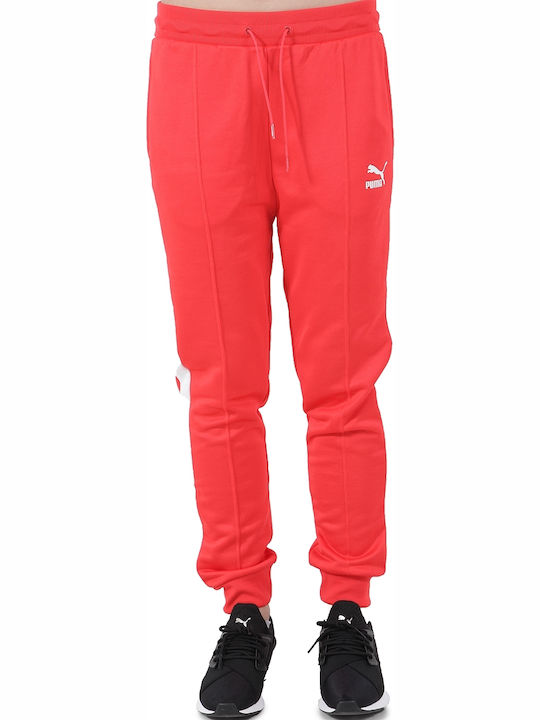 Puma Classics T7 Knitted Women's Sweatpants Pink