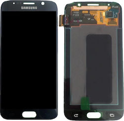 Samsung Οθόνη με Μηχανισμό Αφής και Πλαίσιο για Galaxy S6 (Μαύρο)