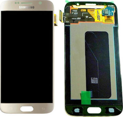Samsung Οθόνη με Μηχανισμό Αφής για Galaxy S6 (Χρυσό)