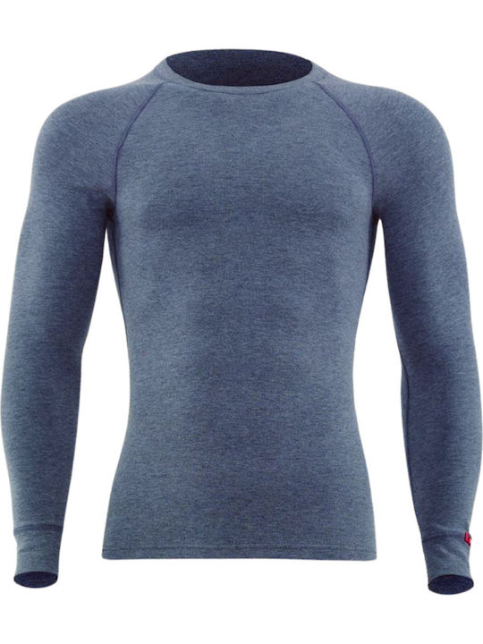 Blackspade 9259 Herren Thermo Langarmshirt Blau