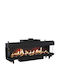 Kratki Leo LP 200 G31 37 MBAR Gas Fireplace Insert with Three-Sided Window 17kW