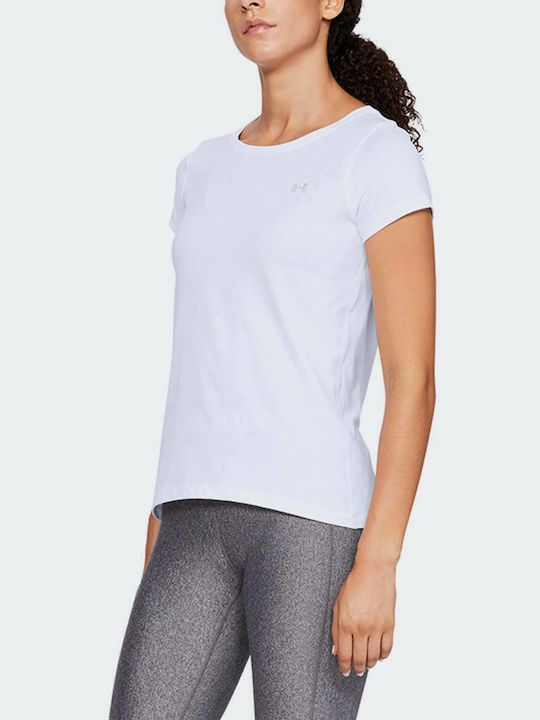 Under Armour HeatGear Women's Athletic T-shirt Fast Drying White