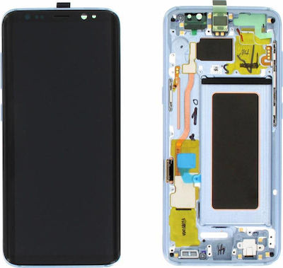 Samsung Οθόνη με Μηχανισμό Αφής και Πλαίσιο για Galaxy S8 (Μπλε)