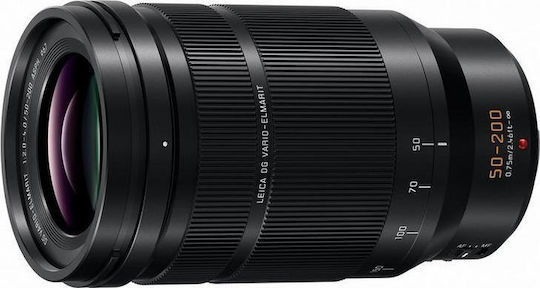 Panasonic Crop Φωτογραφικός Φακός Leica DG Vario-Elmarit 50-200mm f/2.8-4 ASPH POWER Telephoto / Tele Zoom για Micro Four Thirds (MFT) Mount Μαύρος