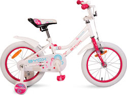 Byox Little Princess 16" Παιδικό Ποδήλατo BMX Λευκό