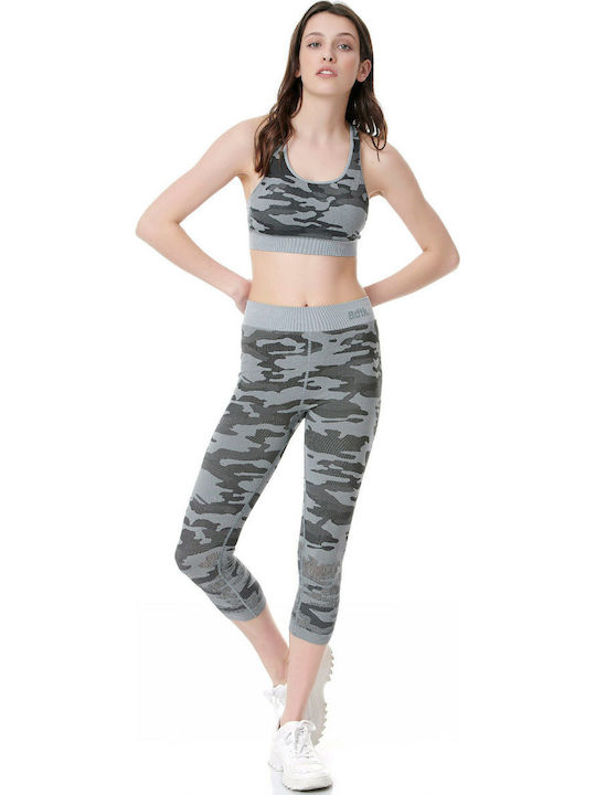 BodyTalk 1191-903806 Frauen Capri Leggings Gray 1191-903806-00506