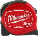 Milwaukee Μετροταινία με Αυτόματη Επαναφορά και Μαγνήτη 25mm x 8m
