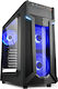 Sharkoon VG6-W Gaming Midi Tower Κουτί Υπολογιστή με Πλαϊνό Παράθυρο Μπλε