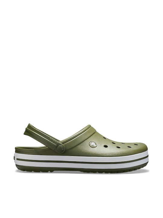 Crocs Crocband Ανατομικά Σαμπό Πράσινα