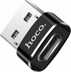 Hoco UA6 Convertor USB-A masculin în USB-C feminin
