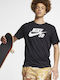 Nike SB Dri-Fit Αθλητικό Ανδρικό T-shirt Dri-Fit Μαύρο με Λογότυπο