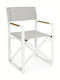 Director's Chair Aluminum Lagun White 1pcs 51x54x86cm.