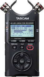 Tascam DR-40X Многоканален Цифров Портативен Рекордер Батерия/Електричество за Запис на Карта Памет с Времетраене на Запис 18 Часа, Фантомно захранване и Захранване USB