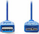 Nedis Regular USB 3.0 to micro USB Cable Μπλε 5m (CCGP61500BU50)