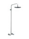 Viospiral Corona Select Ρυθμιζόμενη Στήλη Ντουζ με Μπαταρία 100.5-134.5cm Ασημί
